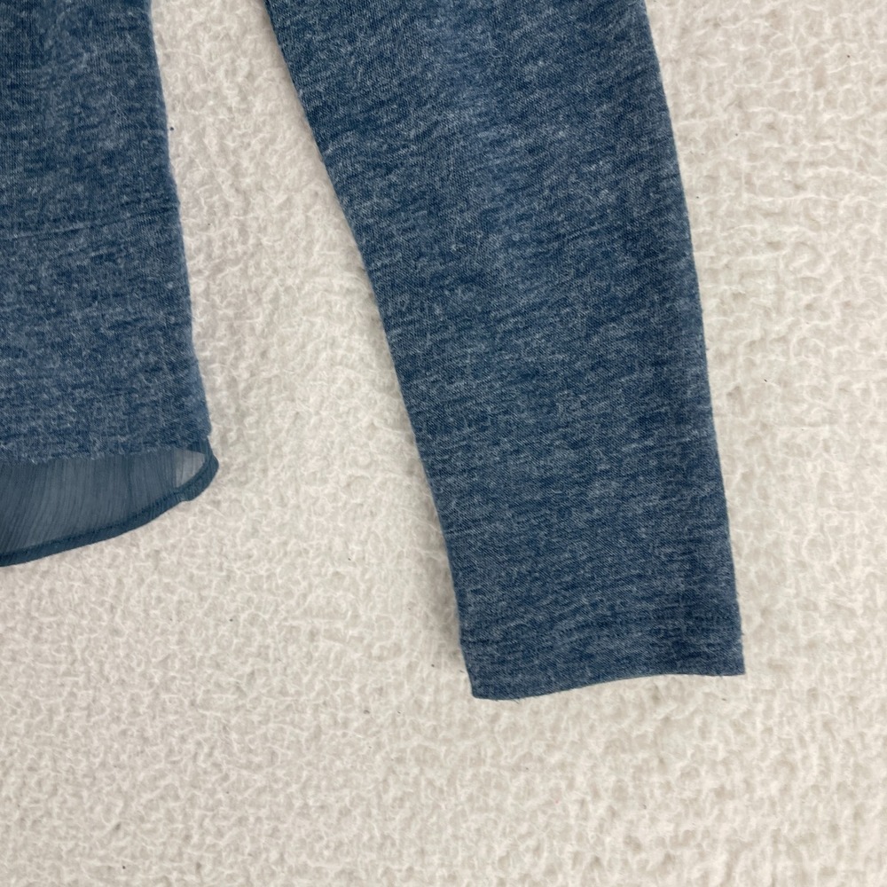 Vanessa Virginia Cardigan Women Medium Blue Button-Front Long Sleeve Lightweight - Picture 13 of 14